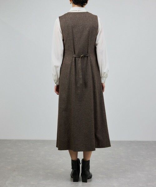 ROPE' / ロペ ロング・マキシ丈ワンピース | スノーツイードジャンパースカート/イージーケア | 詳細13
