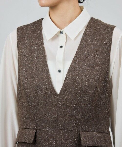 ROPE' / ロペ ロング・マキシ丈ワンピース | スノーツイードジャンパースカート/イージーケア | 詳細15