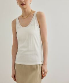 ROPE' / ロペ タンクトップ | 【WEB・一部店舗限定】【接触冷感/UVカット】チュールコンビテレコタンクトップ