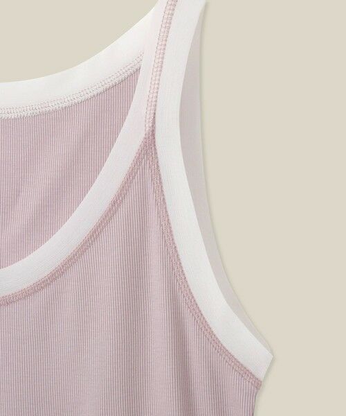ROPE' / ロペ タンクトップ | 【WEB・一部店舗限定】【接触冷感/UVカット】チュールコンビテレコタンクトップ | 詳細12