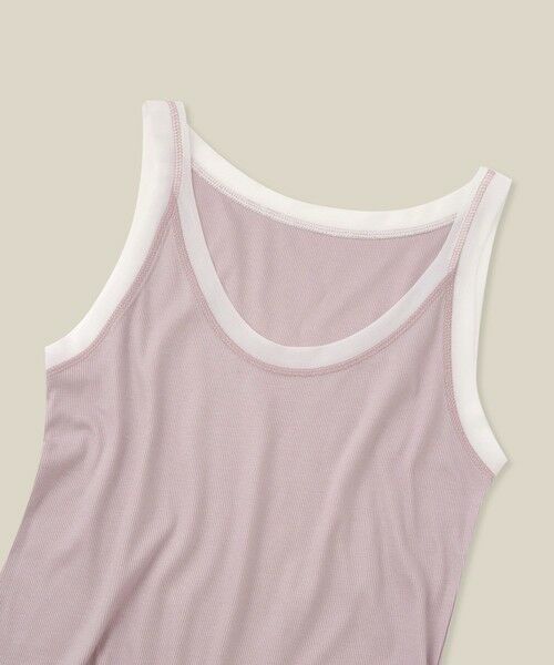 ROPE' / ロペ タンクトップ | 【WEB・一部店舗限定】【接触冷感/UVカット】チュールコンビテレコタンクトップ | 詳細14
