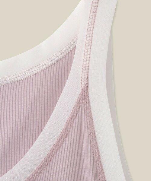 ROPE' / ロペ タンクトップ | 【WEB・一部店舗限定】【接触冷感/UVカット】チュールコンビテレコタンクトップ | 詳細15
