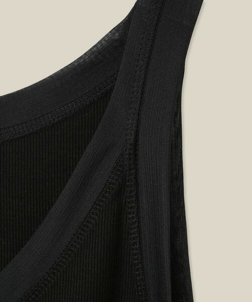ROPE' / ロペ タンクトップ | 【WEB・一部店舗限定】【接触冷感/UVカット】チュールコンビテレコタンクトップ | 詳細21