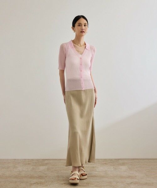 ROPE' / ロペ タンクトップ | 【WEB・一部店舗限定】【接触冷感/UVカット】チュールコンビテレコタンクトップ | 詳細4