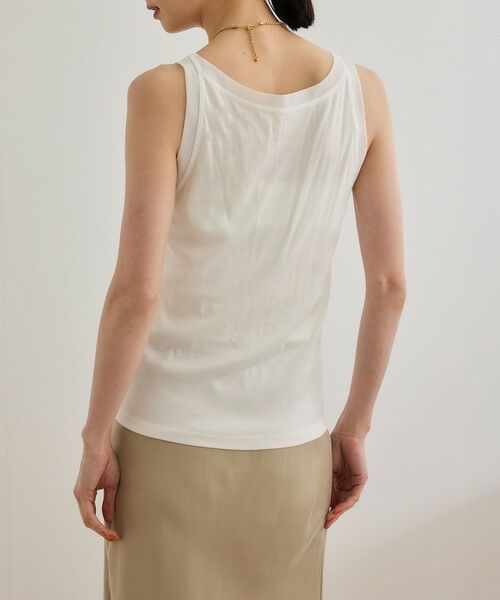 ROPE' / ロペ タンクトップ | 【WEB・一部店舗限定】【接触冷感/UVカット】チュールコンビテレコタンクトップ | 詳細7