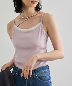 ROPE' / ロペ キャミソール・チューブトップ | 【WEB・一部店舗限定】【接触冷感/UVカット】前後2WAY チュールコンビアシメキャミソール