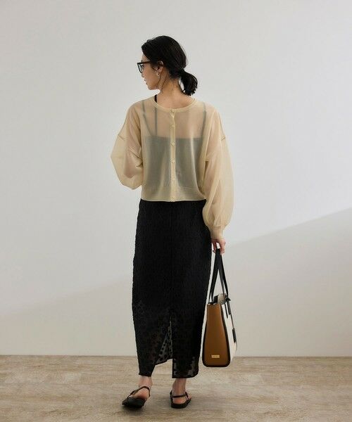 ROPE' / ロペ キャミソール・チューブトップ | 【WEB・一部店舗限定】【接触冷感/UVカット】前後2WAY チュールコンビアシメキャミソール | 詳細10