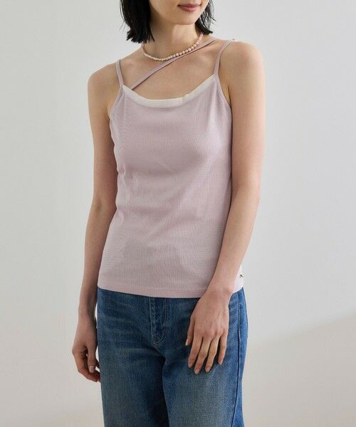 ROPE' / ロペ キャミソール・チューブトップ | 【WEB・一部店舗限定】【接触冷感/UVカット】前後2WAY チュールコンビアシメキャミソール | 詳細3