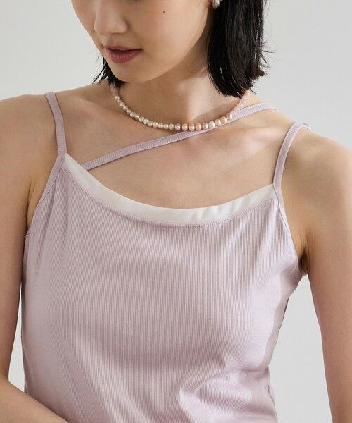 ROPE' / ロペ キャミソール・チューブトップ | 【WEB・一部店舗限定】【接触冷感/UVカット】前後2WAY チュールコンビアシメキャミソール | 詳細7