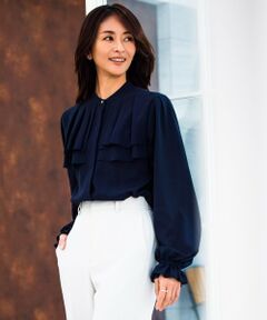 ROPE' / ロペ シャツ・ブラウス（半袖以外） | 【洗える】ダブルヨークギャザーブラウス