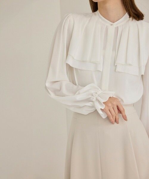 ROPE' / ロペ シャツ・ブラウス（半袖以外） | 【洗える】ダブルヨークギャザーブラウス | 詳細14