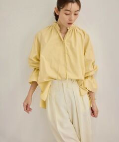 ROPE' / ロペ シャツ・ブラウス（半袖以外） | シルク混タイプライタースタンドフリルブラウス