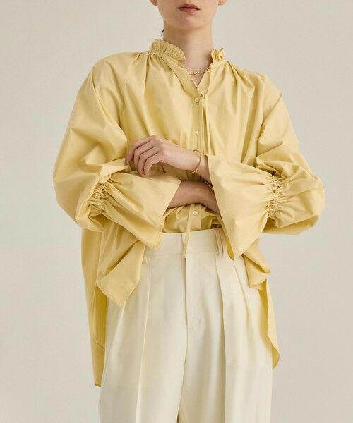 ROPE' / ロペ シャツ・ブラウス（半袖以外） | シルク混タイプライタースタンドフリルブラウス | 詳細11