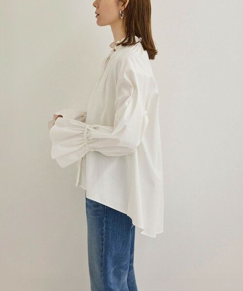 ROPE' / ロペ シャツ・ブラウス（半袖以外） | シルク混タイプライタースタンドフリルブラウス | 詳細17