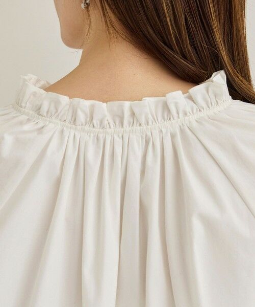 ROPE' / ロペ シャツ・ブラウス（半袖以外） | シルク混タイプライタースタンドフリルブラウス | 詳細19