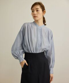 ROPE' / ロペ シャツ・ブラウス（半袖以外） | 【洗える】キュプラシルク パプスリーブシアーブラウス