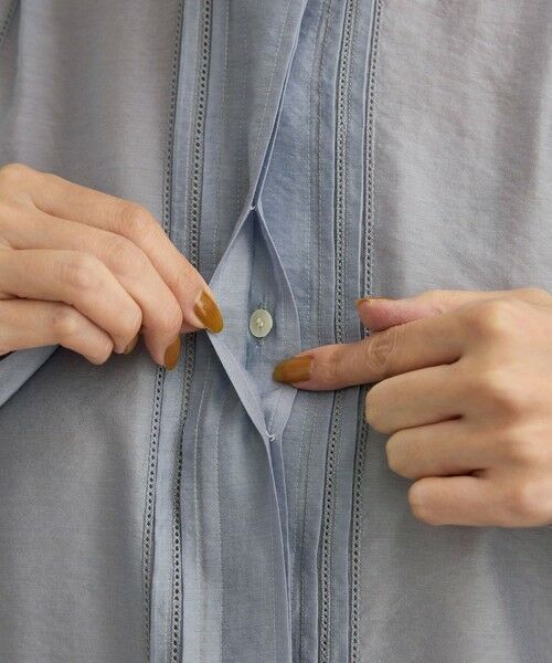 ROPE' / ロペ シャツ・ブラウス（半袖以外） | 【洗える】キュプラシルク パプスリーブシアーブラウス | 詳細16