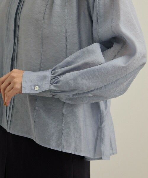 ROPE' / ロペ シャツ・ブラウス（半袖以外） | 【洗える】キュプラシルク パプスリーブシアーブラウス | 詳細17