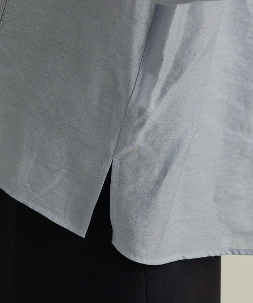 ROPE' / ロペ シャツ・ブラウス（半袖以外） | 【洗える】キュプラシルク パプスリーブシアーブラウス | 詳細19