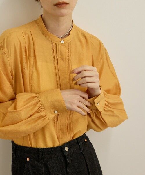 ROPE' / ロペ シャツ・ブラウス（半袖以外） | 【洗える】キュプラシルク パプスリーブシアーブラウス | 詳細3