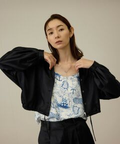 ROPE' / ロペ シャツ・ブラウス | 【洗える】シャイニーサテンブラウス/セットアップ対応