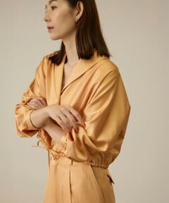 ROPE' / ロペ シャツ・ブラウス | 【洗える】シャイニーサテンブラウス/セットアップ対応