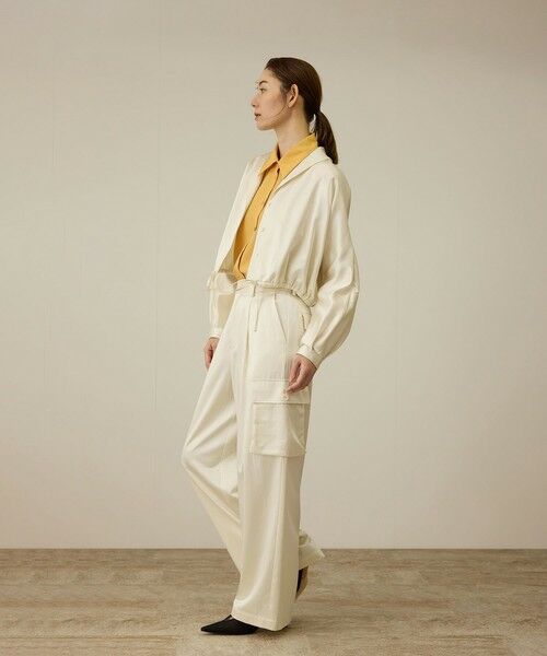 ROPE' / ロペ シャツ・ブラウス | 【洗える】シャイニーサテンブラウス/セットアップ対応 | 詳細1