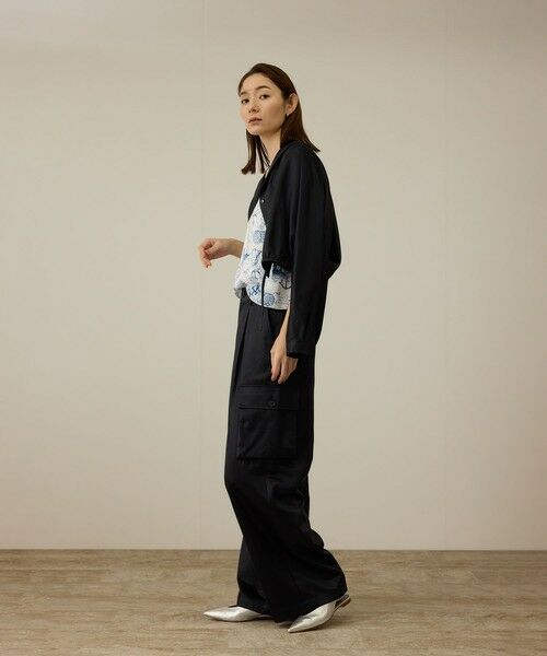 ROPE' / ロペ シャツ・ブラウス | 【洗える】シャイニーサテンブラウス/セットアップ対応 | 詳細11