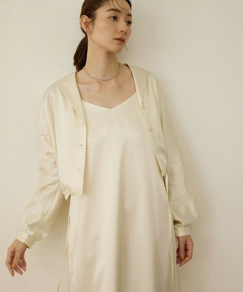 ROPE' / ロペ シャツ・ブラウス | 【洗える】シャイニーサテンブラウス/セットアップ対応 | 詳細21