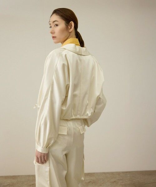 ROPE' / ロペ シャツ・ブラウス | 【洗える】シャイニーサテンブラウス/セットアップ対応 | 詳細3