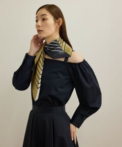 ROPE' / ロペ シャツ・ブラウス（半袖以外） | 【洗える】コットンサテンオフショルダーブラウス