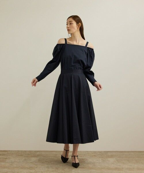 ROPE' / ロペ シャツ・ブラウス（半袖以外） | 【洗える】コットンサテンオフショルダーブラウス | 詳細11