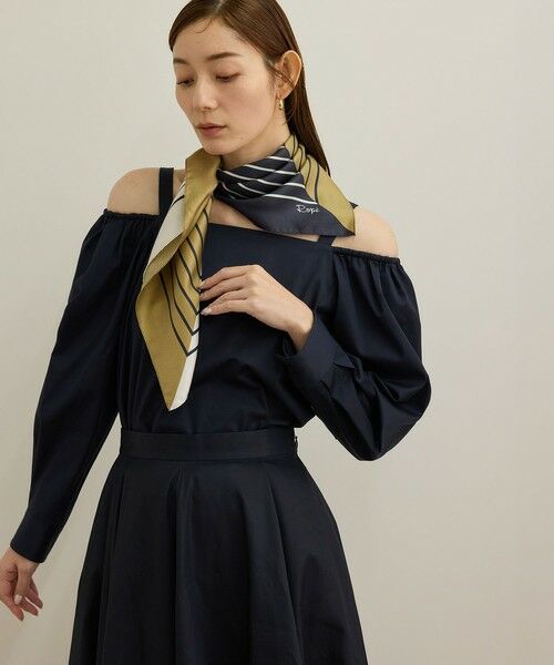 ROPE' / ロペ シャツ・ブラウス（半袖以外） | 【洗える】コットンサテンオフショルダーブラウス | 詳細13