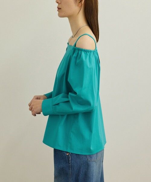 ROPE' / ロペ シャツ・ブラウス（半袖以外） | 【洗える】コットンサテンオフショルダーブラウス | 詳細15