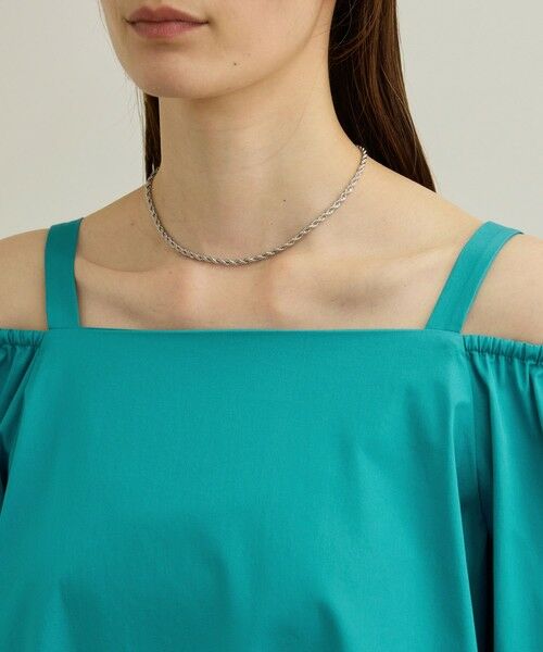 ROPE' / ロペ シャツ・ブラウス（半袖以外） | 【洗える】コットンサテンオフショルダーブラウス | 詳細17