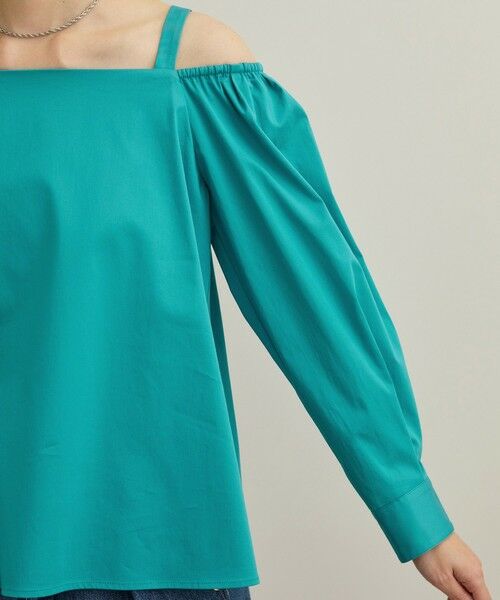 ROPE' / ロペ シャツ・ブラウス（半袖以外） | 【洗える】コットンサテンオフショルダーブラウス | 詳細20