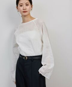 ROPE' / ロペ シャツ・ブラウス（半袖以外） | コットンエンブロイダリーレース刺繍ブラウス