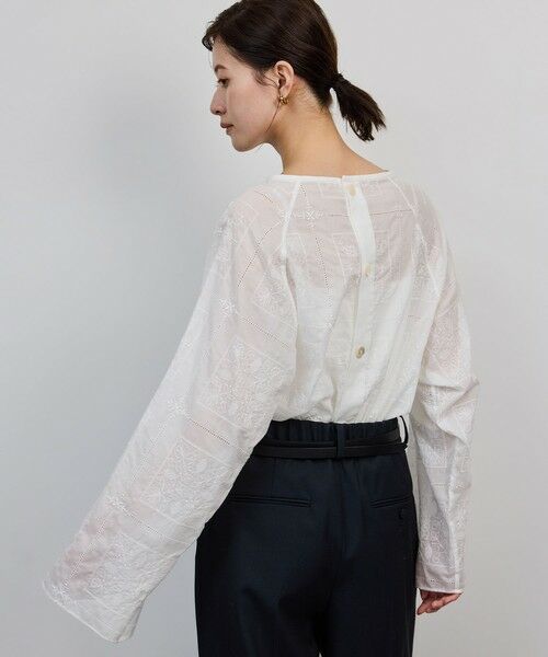 ROPE' / ロペ シャツ・ブラウス（半袖以外） | コットンエンブロイダリーレース刺繍ブラウス | 詳細3