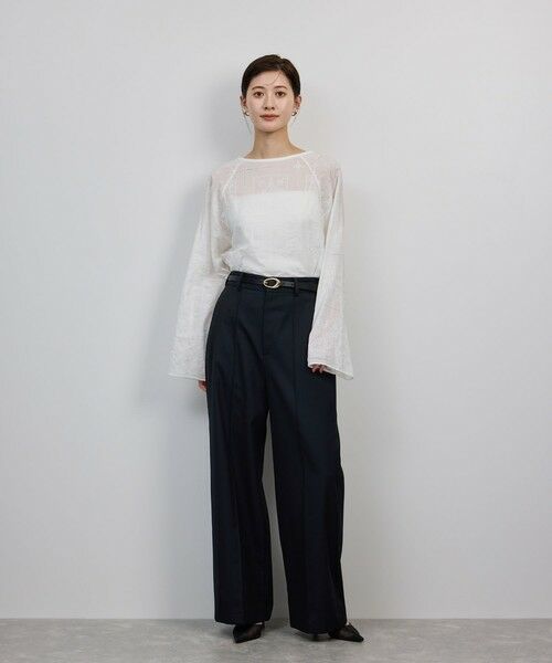 ROPE' / ロペ シャツ・ブラウス（半袖以外） | コットンエンブロイダリーレース刺繍ブラウス | 詳細5