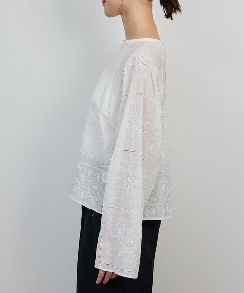 ROPE' / ロペ シャツ・ブラウス（半袖以外） | コットンエンブロイダリーレース刺繍ブラウス | 詳細8