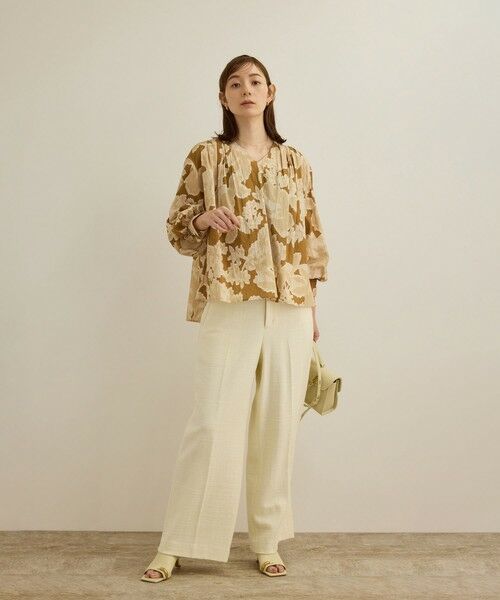 ROPE' / ロペ シャツ・ブラウス | 【DEVEAUX（デヴォー）】別注ボカシフラワーボリュームスリーブブラウス/洗える | 詳細16