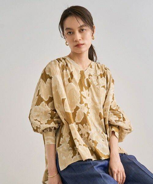 ROPE' / ロペ シャツ・ブラウス | 【DEVEAUX（デヴォー）】別注ボカシフラワーボリュームスリーブブラウス/洗える | 詳細28