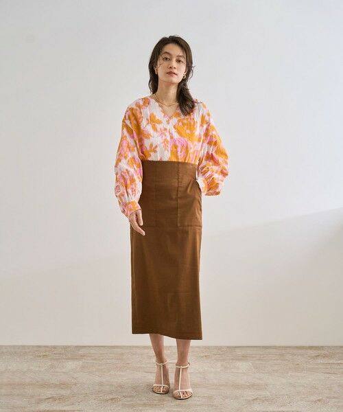 ROPE' / ロペ シャツ・ブラウス | 【DEVEAUX（デヴォー）】別注ボカシフラワーボリュームスリーブブラウス/洗える | 詳細21