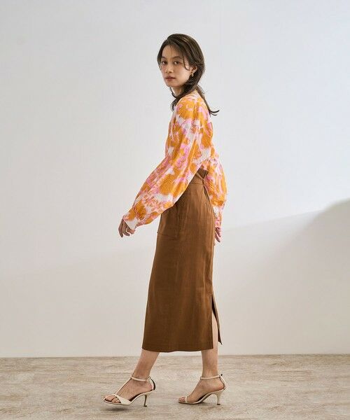 ROPE' / ロペ シャツ・ブラウス | 【DEVEAUX（デヴォー）】別注ボカシフラワーボリュームスリーブブラウス/洗える | 詳細22