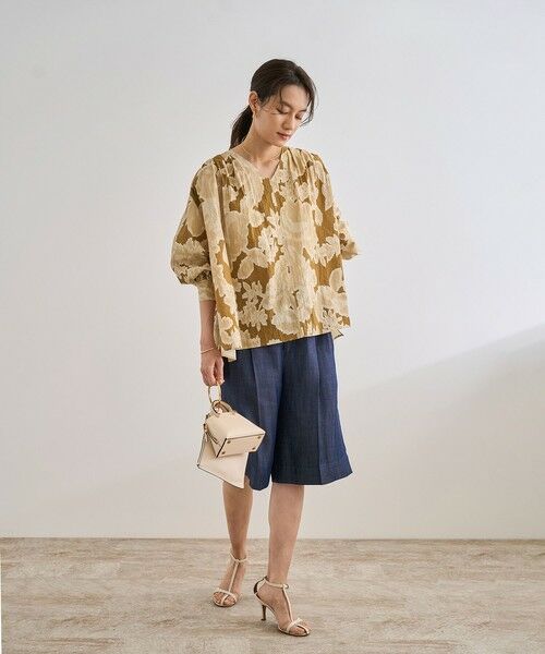 ROPE' / ロペ シャツ・ブラウス | 【DEVEAUX（デヴォー）】別注ボカシフラワーボリュームスリーブブラウス/洗える | 詳細26