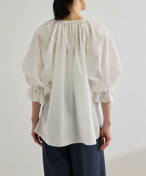 ROPE' / ロペ シャツ・ブラウス | 【洗える】タイプライターハーフスリーブブラウス/お仕事・通勤対応 | 詳細17