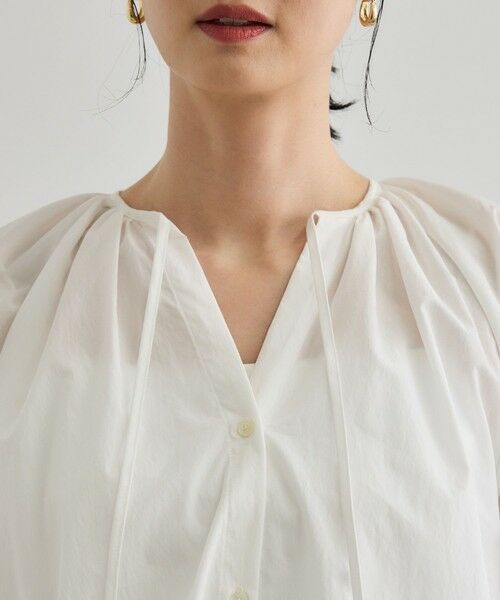 ROPE' / ロペ シャツ・ブラウス | 【洗える】タイプライターハーフスリーブブラウス/お仕事・通勤対応 | 詳細19