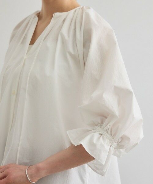 ROPE' / ロペ シャツ・ブラウス | 【洗える】タイプライターハーフスリーブブラウス/お仕事・通勤対応 | 詳細20
