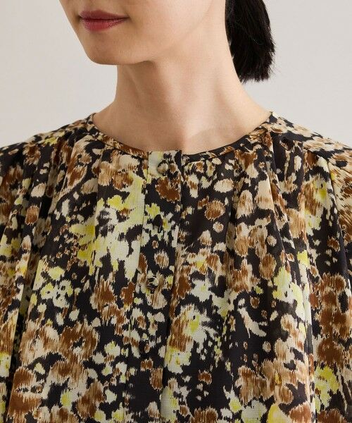 ROPE' / ロペ シャツ・ブラウス | 【洗える】フェイディドフラワープリント・無地ブラウス | 詳細19