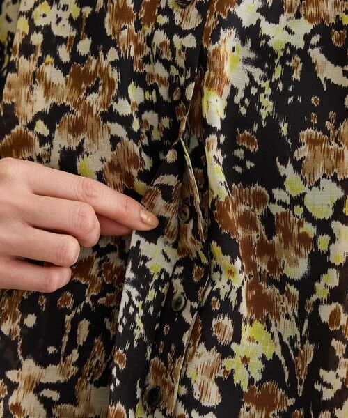 ROPE' / ロペ シャツ・ブラウス | 【洗える】フェイディドフラワープリント・無地ブラウス | 詳細22